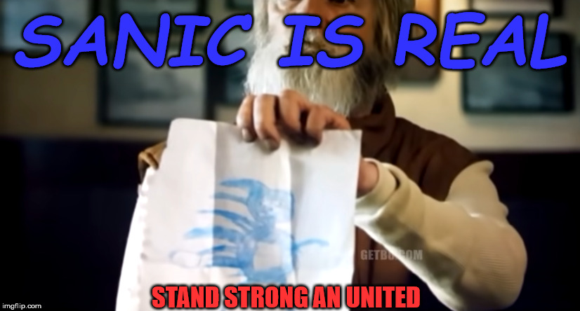 Sanic Confirmed | SANIC IS REAL; STAND STRONG AN UNITED | image tagged in sanic confirmed | made w/ Imgflip meme maker
