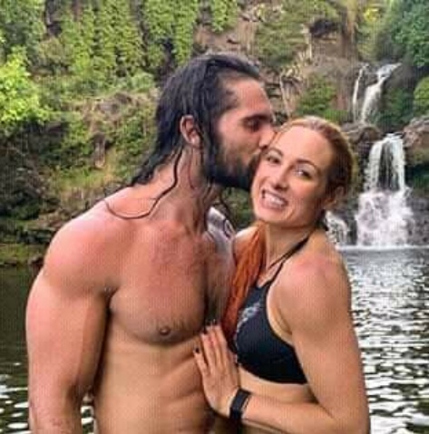 seth rollins and becky lynch Blank Meme Template
