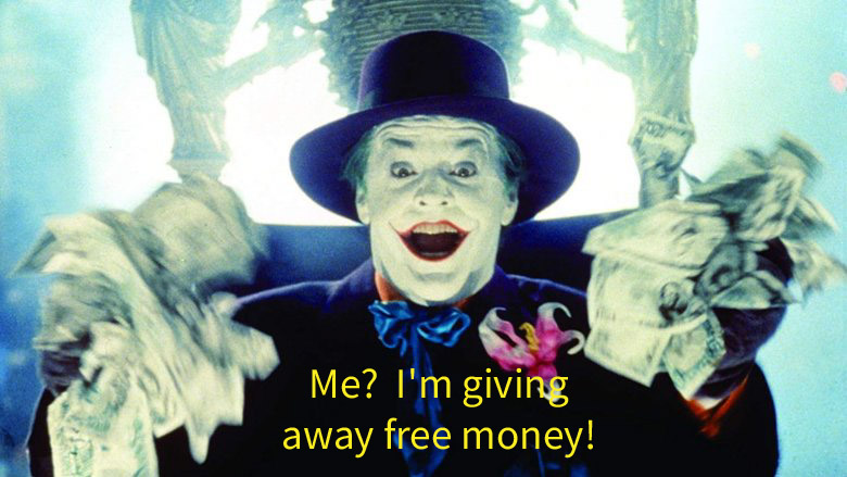 High Quality Joker money 2 Blank Meme Template