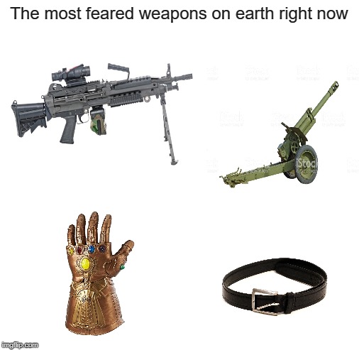 Blank White Template | The most feared weapons on earth right now | image tagged in blank white template | made w/ Imgflip meme maker