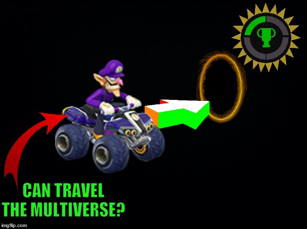 But that's just a theory | CAN TRAVEL THE MULTIVERSE? | image tagged in game theory,waluigi | made w/ Imgflip meme maker