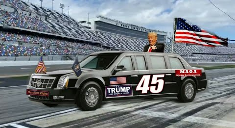 Trump Racing Limo! Blank Meme Template