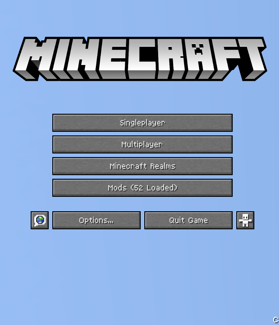 Minecraft menu Yellow text template Blank Meme Template