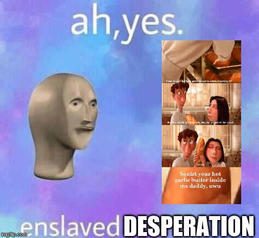 Ah Yes enslaved | DESPERATION | image tagged in wish,meme,lmao,prostitution,prostitute | made w/ Imgflip meme maker