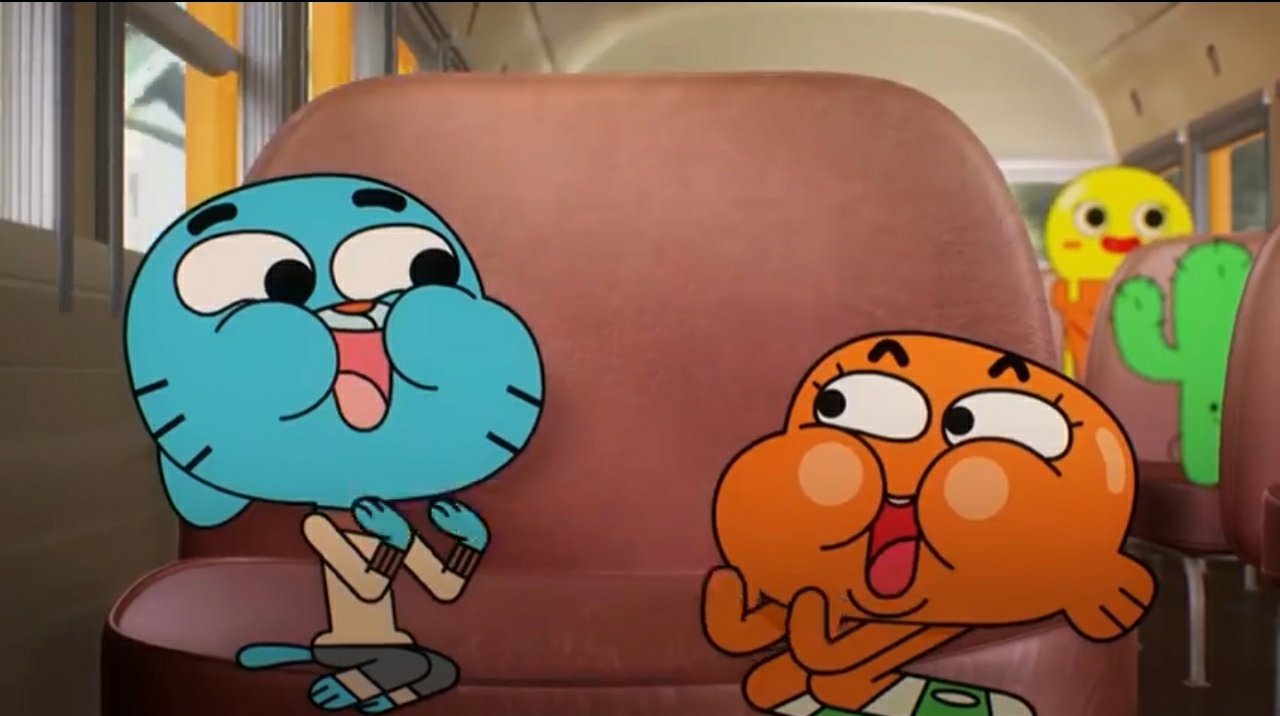 Excited Gumball And Darwin Blank Meme Template