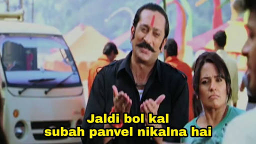 High Quality Jaldi bol golmaal Blank Meme Template