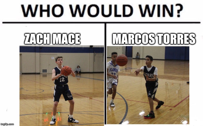 Who Would Win? |  ZACH MACE; MARCOS TORRES | image tagged in memes,who would win | made w/ Imgflip meme maker