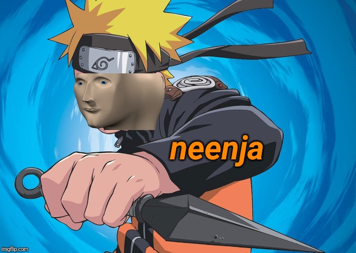 Naruto Stonks Blank Meme Template