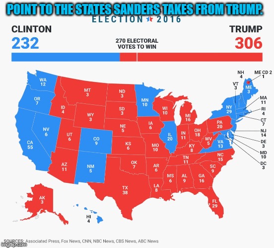 2016 Electoral Map - Imgflip