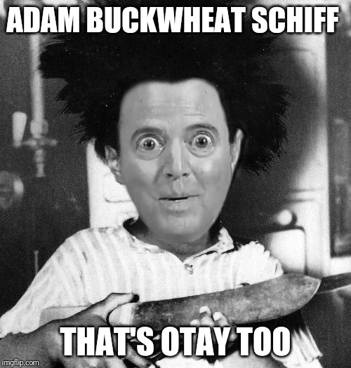Adam Schiff Buckwheat | ADAM BUCKWHEAT SCHIFF; THAT'S OTAY TOO | image tagged in adam schiff buckwheat | made w/ Imgflip meme maker