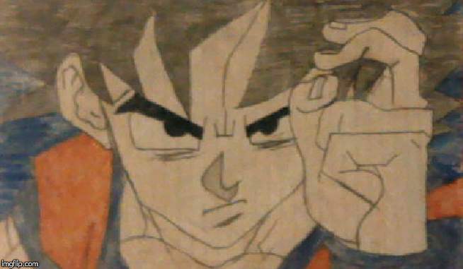 Dragon Ball Z Drawings No.2. You'll notice some have eyes and eyebrows done in pen and hair in pencil. I ran out of black ink. | image tagged in dragon ball z,goku | made w/ Imgflip meme maker
