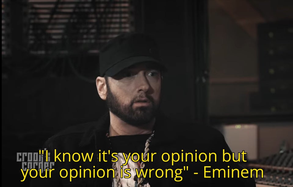 High Quality Eminem opinion Blank Meme Template