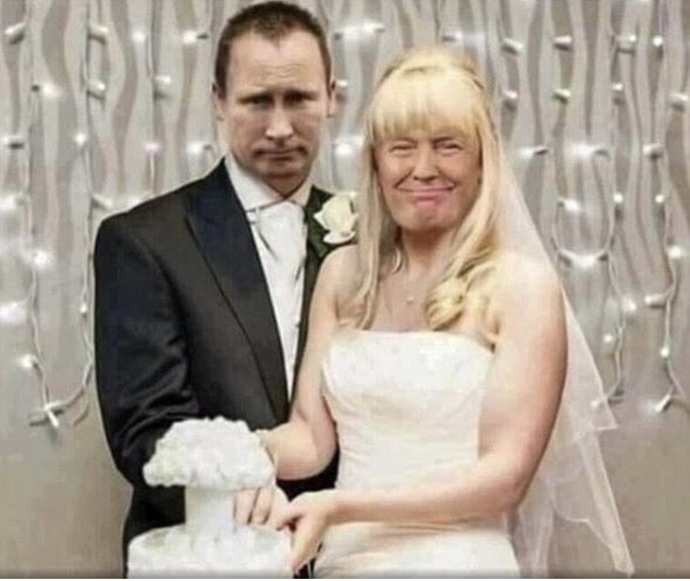 High Quality Putin Trump Wedding Marriage Blank Meme Template