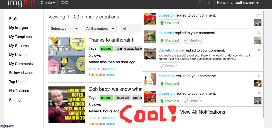 Nice. | . | image tagged in memes,imgflip | made w/ Imgflip meme maker