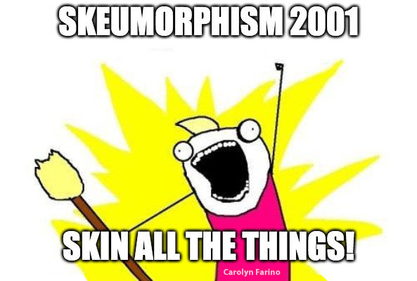 Skeumorphism 2001 Blank Meme Template