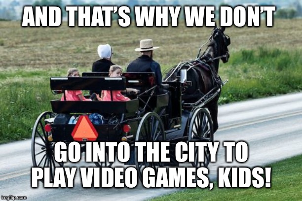 AND THAT’S WHY WE DON’T GO INTO THE CITY TO PLAY VIDEO GAMES, KIDS! | made w/ Imgflip meme maker