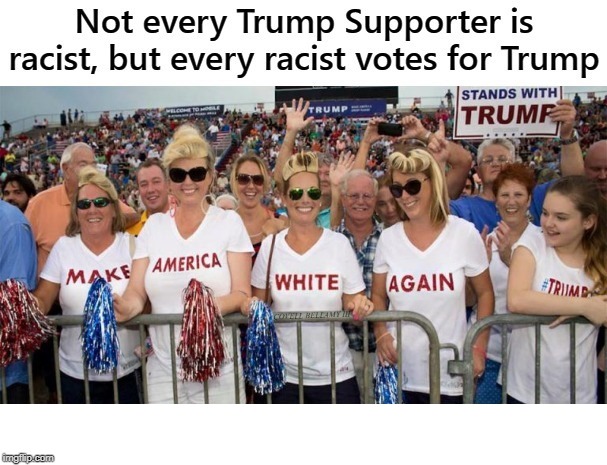 Racist Love To Vote For Trump | image tagged in racist love to vote for trump | made w/ Imgflip meme maker