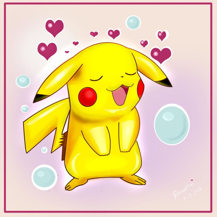 pikachu hearts Blank Meme Template