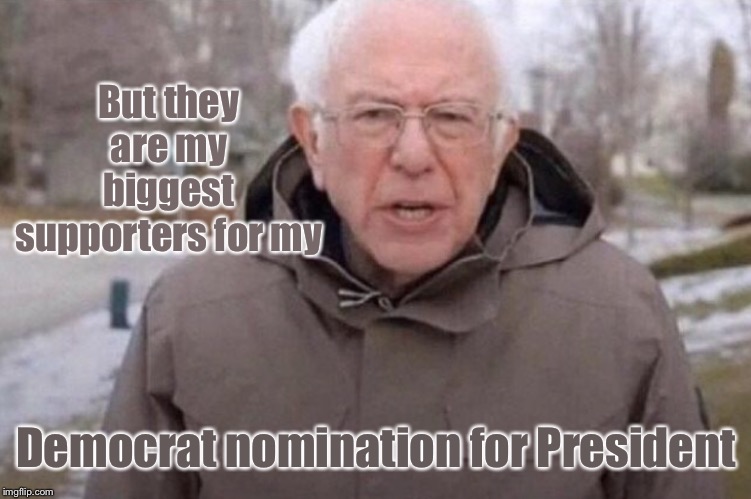 I am once again asking | But they are my biggest supporters for my Democrat nomination for President | image tagged in i am once again asking | made w/ Imgflip meme maker