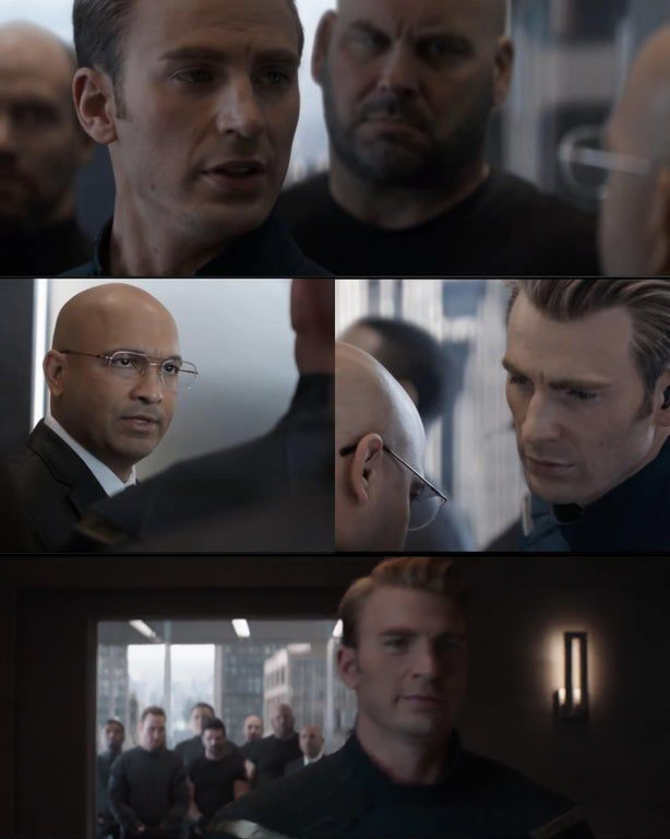 Captain America Elevator walk thru Blank Meme Template