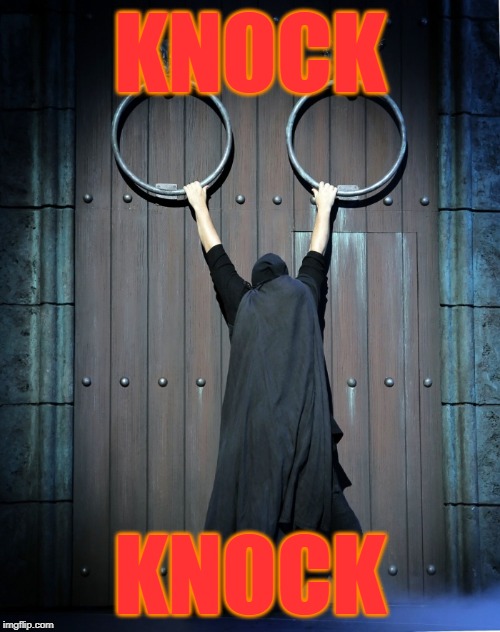  KNOCK; KNOCK | image tagged in big knockers | made w/ Imgflip meme maker