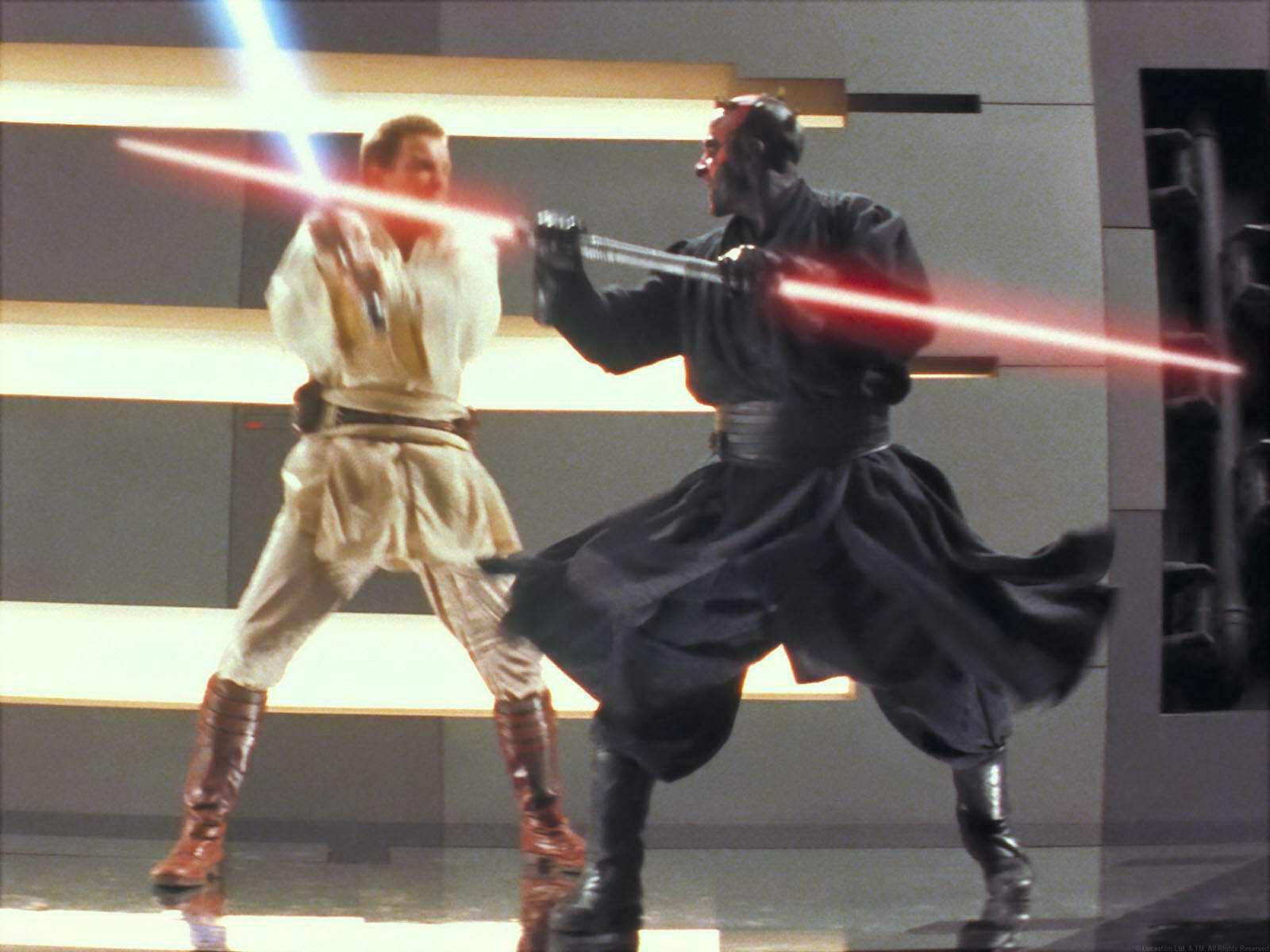 High Quality Obi-Wan vs. Darth Maul Blank Meme Template