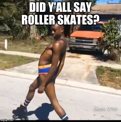 Roller Skates | DID Y'ALL SAY ROLLER SKATES? | image tagged in roller skates | made w/ Imgflip meme maker