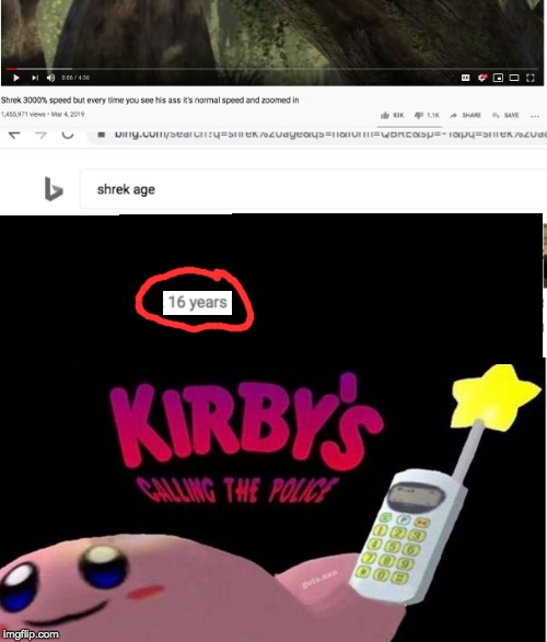 Lord forgive me | image tagged in kirby's calling the police,shrek,memes,funny | made w/ Imgflip meme maker