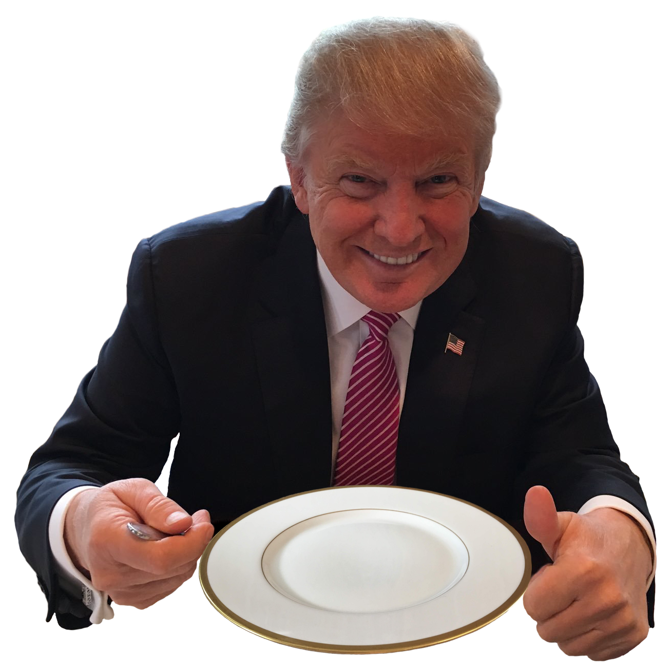 High Quality What's Trump Eating? Blank Meme Template