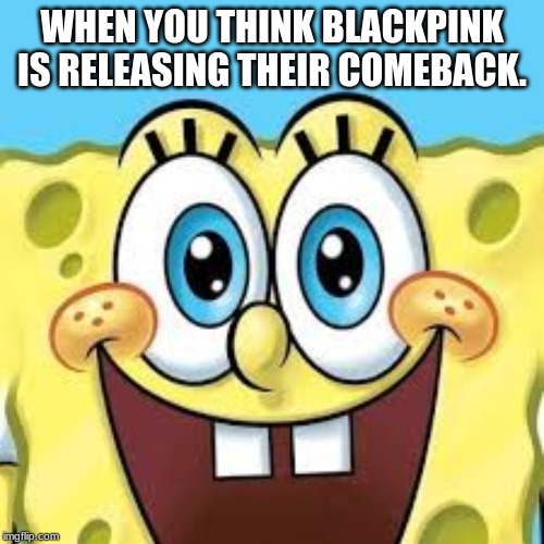 WHEN YOU THINK BLACKPINK IS RELEASING THEIR COMEBACK. | image tagged in blackpink | made w/ Imgflip meme maker