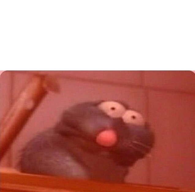 Ratatouille Triggered Remy Blank Meme Template