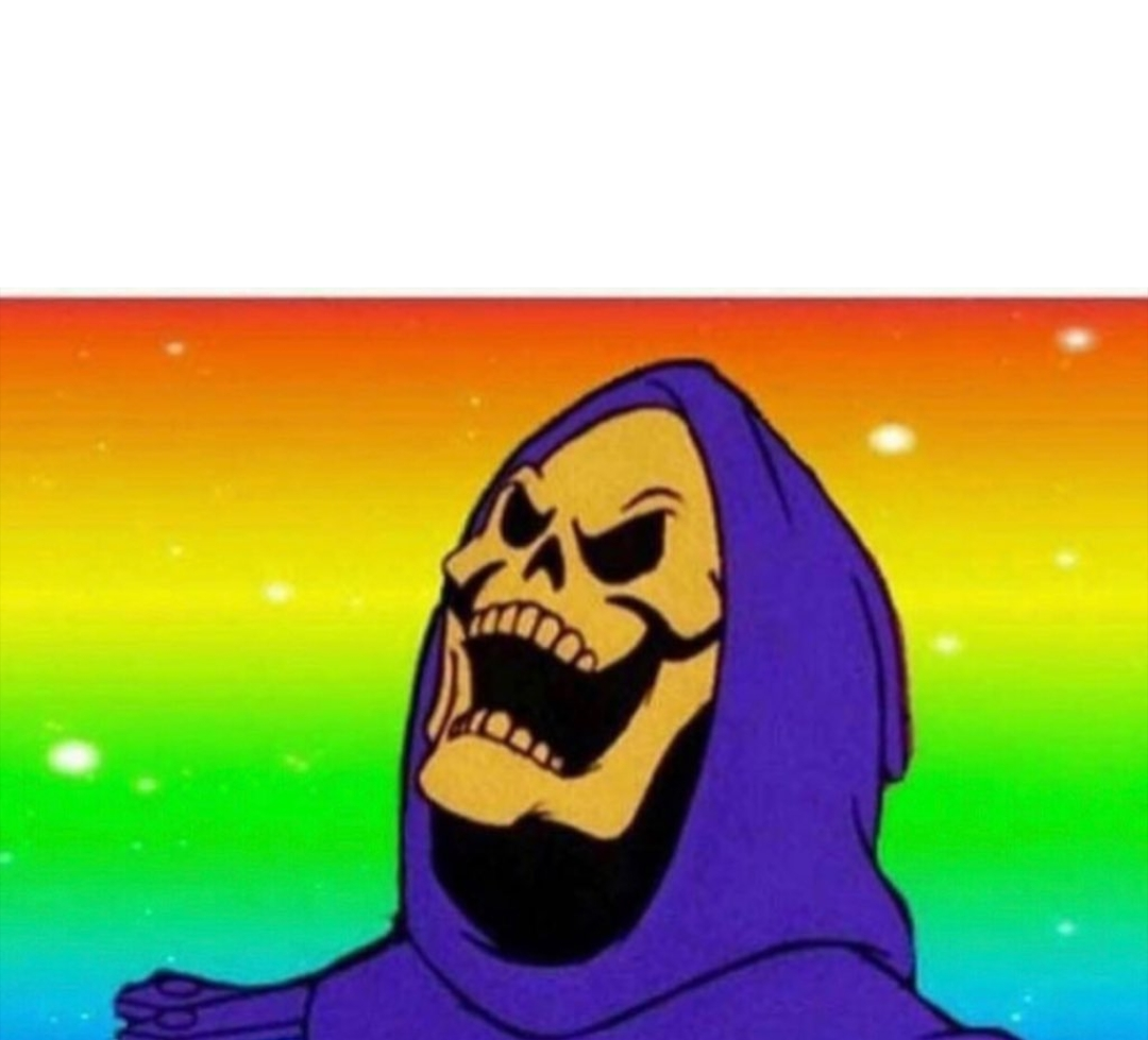 High Quality Skeletor Blank Meme Template