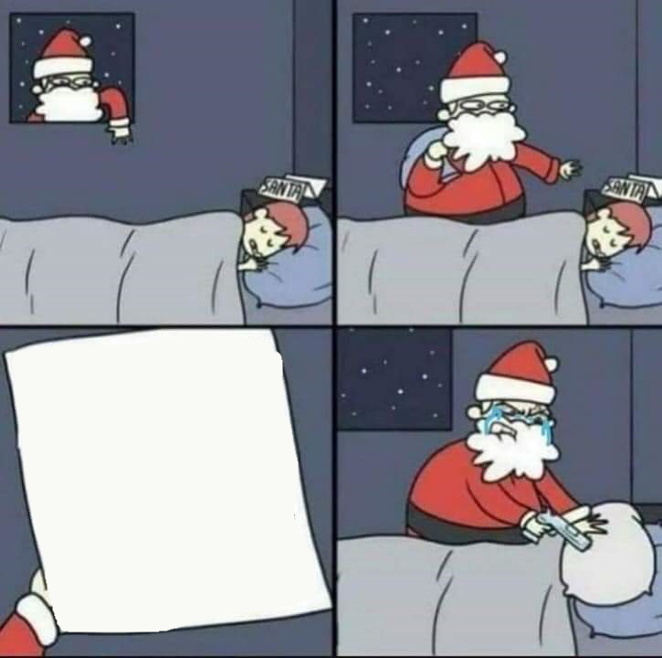 High Quality Santa Blank Meme Template