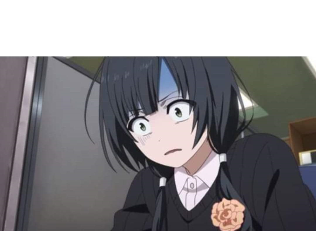 Anime girl Blank Meme Template
