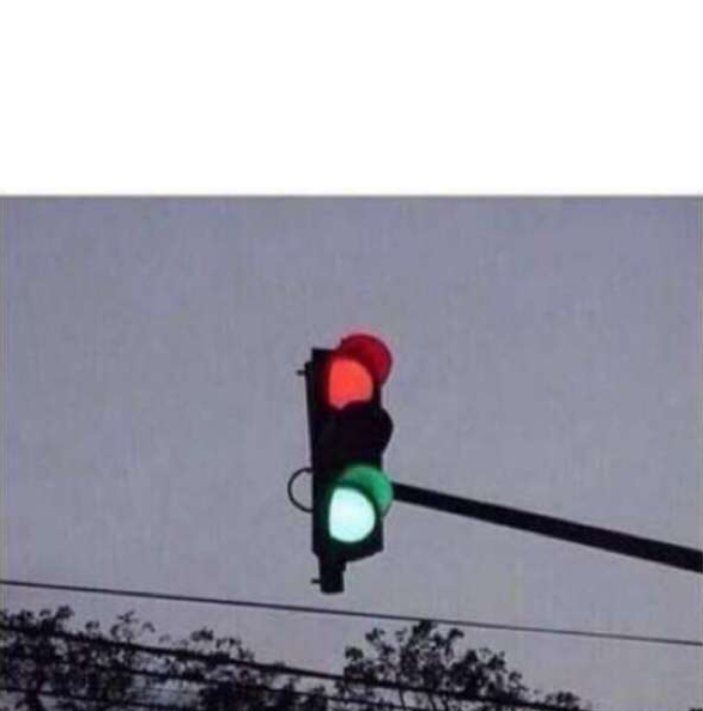 High Quality Traffic lights Blank Meme Template