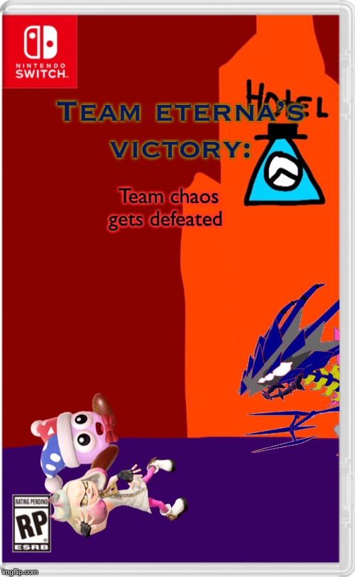 Team chaos will be sent to an area where they will be controlled. | Team eterna’s victory:; Team chaos gets defeated | image tagged in wait what happened to markus,he was reverted to team eternas side | made w/ Imgflip meme maker