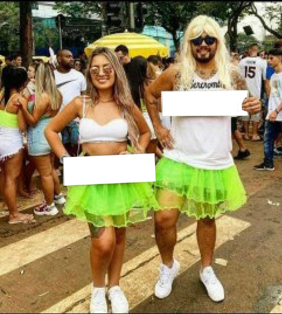 Carnival couple Blank Meme Template