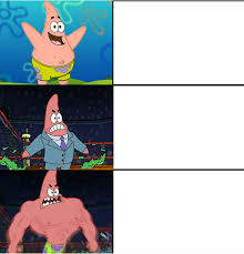 High Quality Patrick stages Blank Meme Template