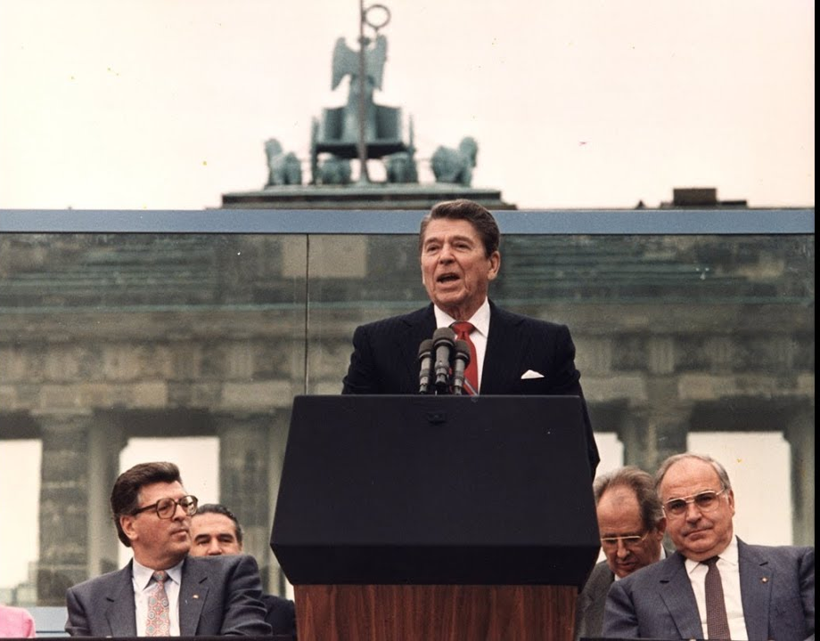 High Quality Reagan Berlin Wall Blank Meme Template