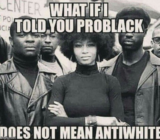 Repost. Discussing minority interests, achievements, and causes shouldn’t be perceived as a threat to the dominant group. | image tagged in black,politics,racial harmony,positivity,white people,black and white | made w/ Imgflip meme maker