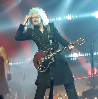 High Quality Brian May Looking Into Crowd Blank Meme Template