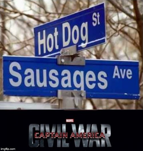 Which is better | image tagged in memes,marvel civil war,funny,hot dogs,sausage,why am i doing this | made w/ Imgflip meme maker