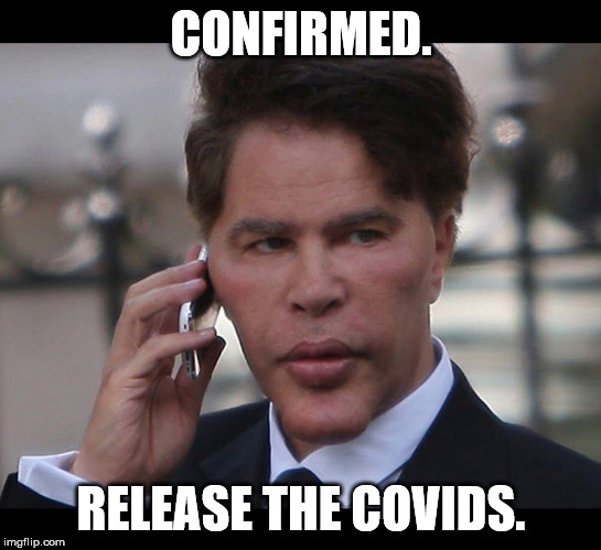 Bogdanoff Call | CONFIRMED. RELEASE THE COVIDS. | image tagged in bogdanoff call | made w/ Imgflip meme maker