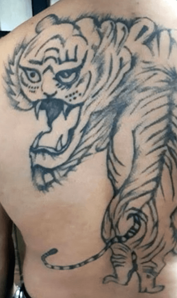 High Quality tattoo tiger Blank Meme Template