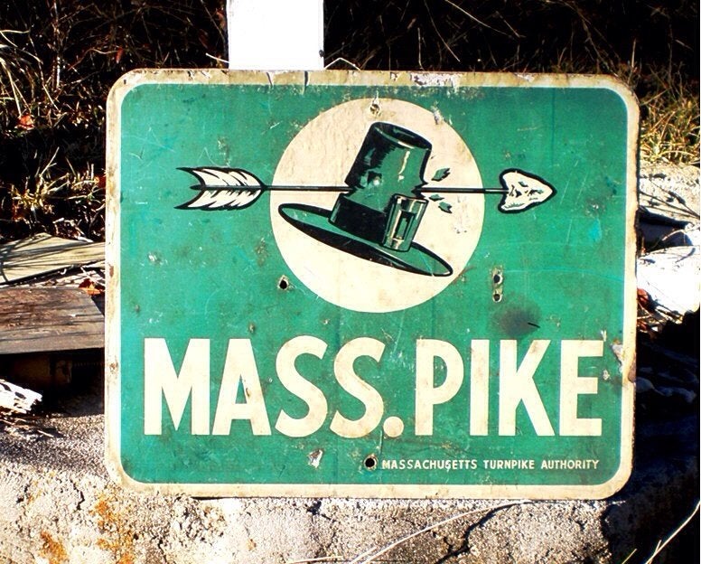 High Quality Mass Pike Sign Blank Meme Template
