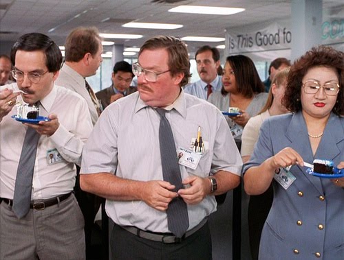 High Quality I was told there would be cake office space Blank Meme Template