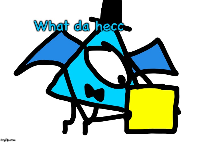 What da hecc | image tagged in luno stares at bloxky | made w/ Imgflip meme maker