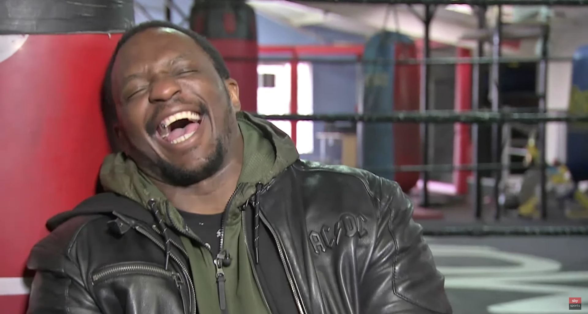 High Quality Dillian Whyte Reacts To Deontay Wilder Costume Fail Blank Meme Template