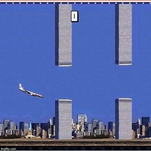 What really happened | image tagged in 9/11,airplane,memes,funny memes,funny,flappy bird | made w/ Imgflip meme maker