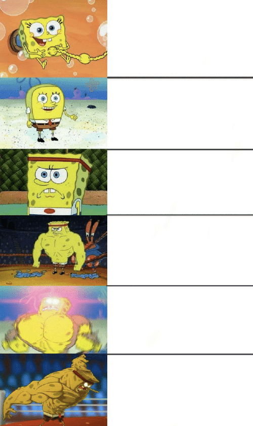 spongebob strong Blank Meme Template